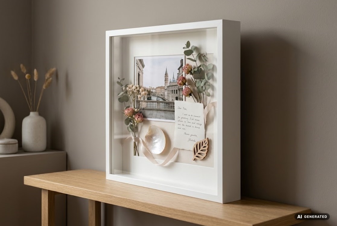 BD Art ramka 3D Box 50x50 cm biała – głęboka ramka przestrzenna